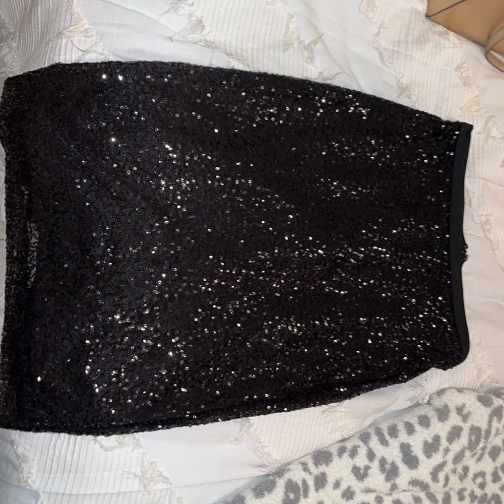 Express midi sequin skirt